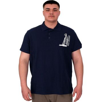 Mode XL U25303 Sea Bound İndigo Polo Erkek T-shirt