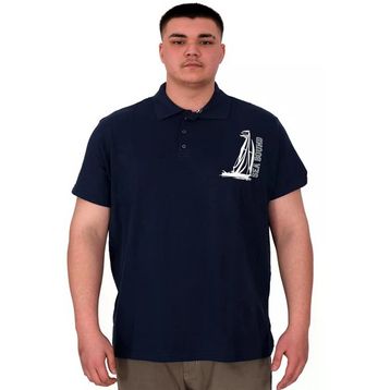 Mode XL U25303 Sea Bound İndigo Polo Erkek T-shirt