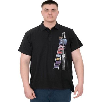 Mode XL U25304 Flag Siyah Polo Erkek T-shirt