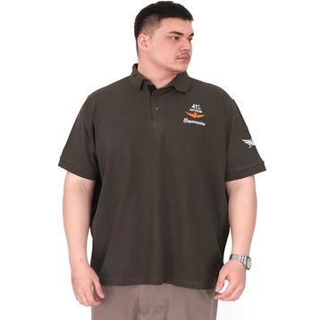 Mode XL U25305 Haki Pike Polo Yaka Erkek T-shirt