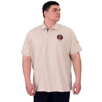 Mode XL U25306 Bej Pike Polo Yaka Erkek T-shirt