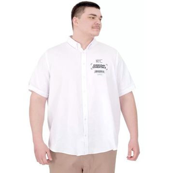 Mode XL U25602 Beyaz Gabardin Erkek Gömlek