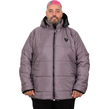 Mode XL U25702 Kapitone Kapüşonlu Füme Erkek Mont