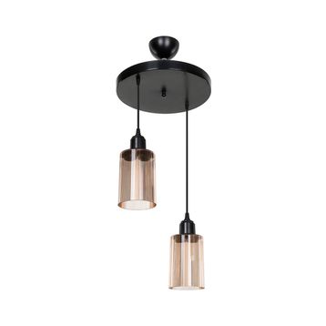 Modelight Aksel 2'li Bal Optik Camlı Avize