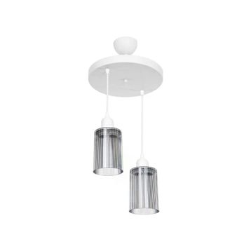 Modelight Aksel 2'li Optik Camlı Avize