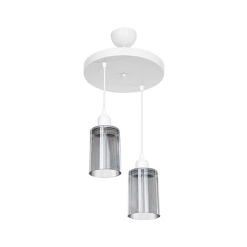 Modelight Aksel 2'li Optik Camlı Avize