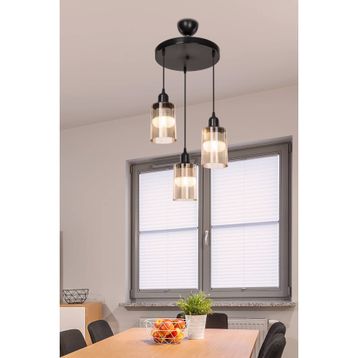 Modelight Aksel 3'lü Bal Optik Camlı Avize