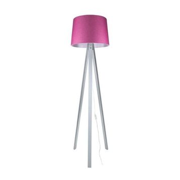 Modelight Deko Gri Ayak Pembe Şapka Lambader
