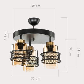 Modelight Grande 3 lü Avize
