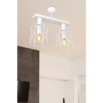 Modelight Karma 2'li Plafonyer Beyaz Avize