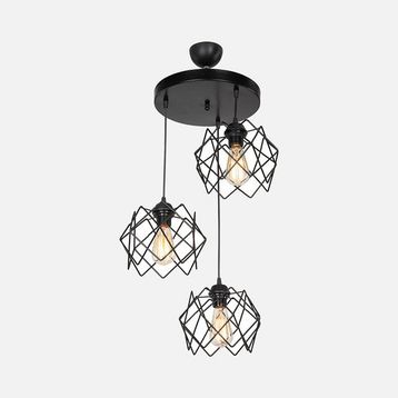Modelight Koza Metal 3'lü Sarkıt Avize