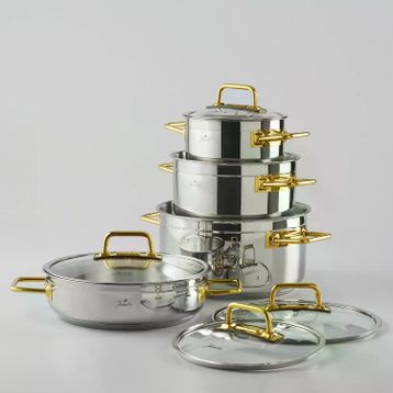 Modena 8 Parça Titanyum Gold Tencere Seti