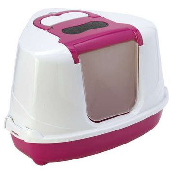 Moderna C250 44x56x36 cm Fuşya Flip Corner Köşeli Kedi Tuvaleti
