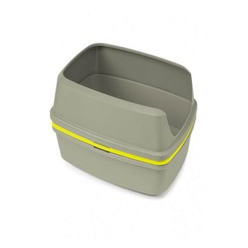 Moderna Elekli Jumbo Gri Sarı 43x57x27 cm Kapalı Kedi Tuvaleti