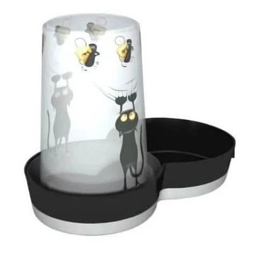 Moderna Trendy Kedi ve Fare Desenli 1.5 lt Kedi Su Kabı