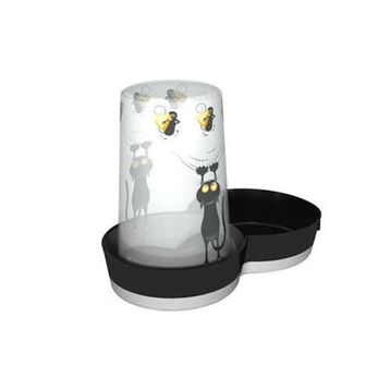 Moderna Trendy Kedi ve Fare Desenli 1.5 lt Kedi Su Kabı