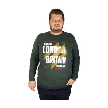 ModeXL 19133 Yeşil Erkek Sweatshirt