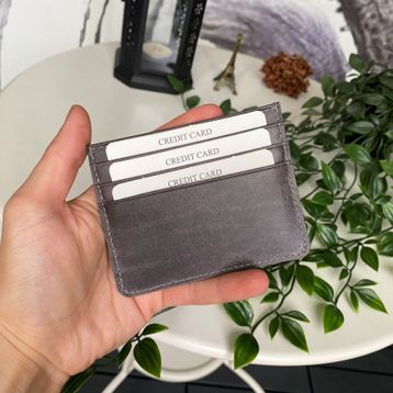 Modica Ducal Hakiki Deri Ultra İnce Minimalist Kredi Kartı Kılıfı Slim Kart Koruyucu Ön Unisex Kartlık