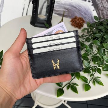 Modica Ducal Hakiki Deri Ultra İnce Minimalist Kredi Kartı Kılıfı Slim Kart Koruyucu Ön Unisex Kartlık
