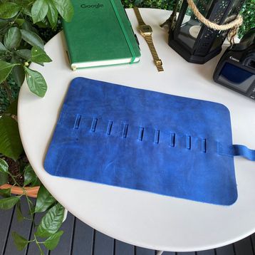 Modica Helsinki Hakiki Deri Natürel Rulo Kalemlik