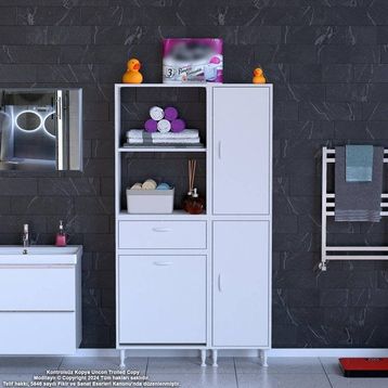 Modilayn Mis Urla Yenice 90x183x32,5 cm Çok Amaçlı Banyo Dolabı