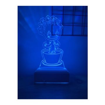 Modiwa Design Baby Groot 16 Renk Gece Lambası