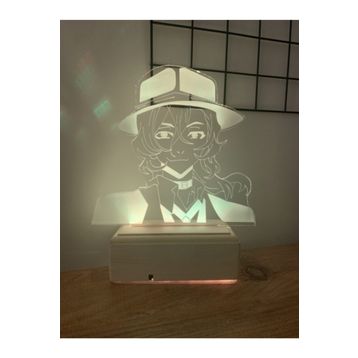 Modiwa Design Bungo Stray Dogs Chuuya Nakahara 16 Renk Gece Lambası