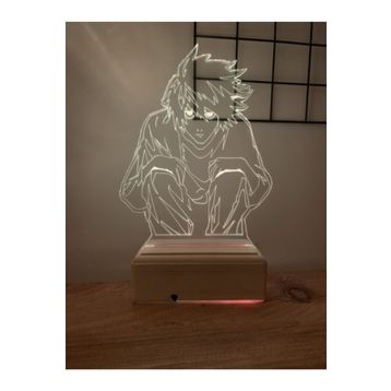 Modiwa Design Death Note L 16 Renk Gece Lambası