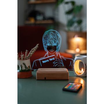 Modiwa Design Death Note Light Yagami 16 Renk Gece Lambası