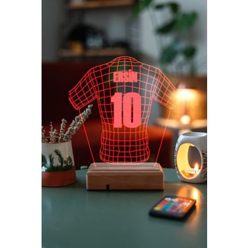 Modiwa Design Futbol Sevenlere Hediye Tasarım 3D LED Forma Gece Lambası