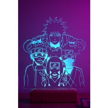 Modiwa Design Naruto Team Minato 16 Renk Gece Lambası