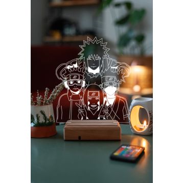 Modiwa Design Naruto Team Minato 16 Renk Gece Lambası
