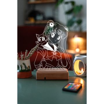 Modiwa Design Sailor Moon Usagi Tsukino 16 Renk Gece Lambası