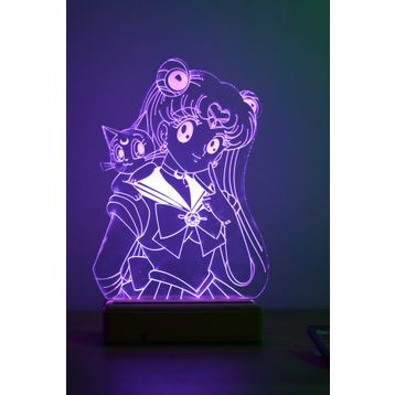 Modiwa Design Sailor Moon Usagi Tsukino 16 Renk Gece Lambası