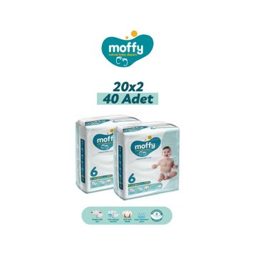 Moffy No:6 XLarge 40 Adet Bebek Bezi