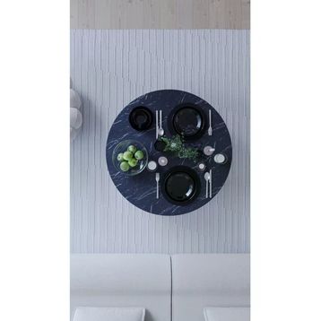 Mokapark Avm Gri 90 cm Katlanır Ayaklı Yuvarlak Yer Sofrası