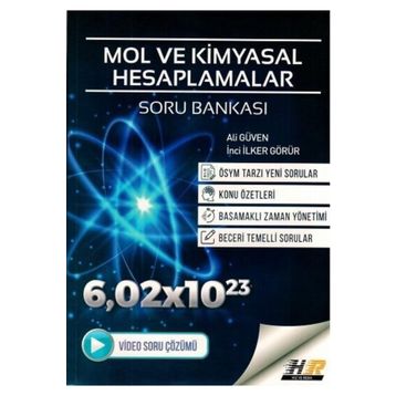 Mol ve Kimyasal Hesaplamalar Soru Bankası-Hız ve Renk Yayınları