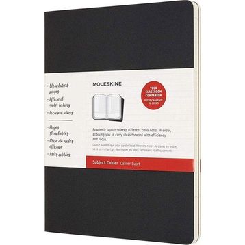 Moleskine Cahier Journals 19x25 Black Kraft Brown Subject Defter