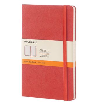 Moleskine Çizgili Sert Kapak XL Boy Kırmızı Defter