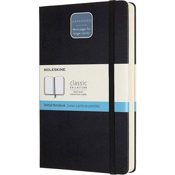 Moleskine Classic Expanded Sert Kapak 13x21 Black Noktalı Defter