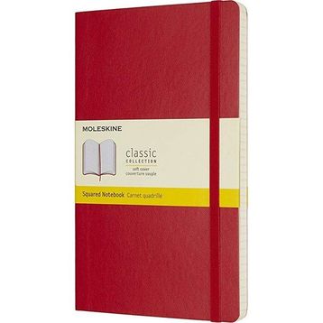 Moleskine KL4641 Kırmızı Squared Notebook Kareli Defter