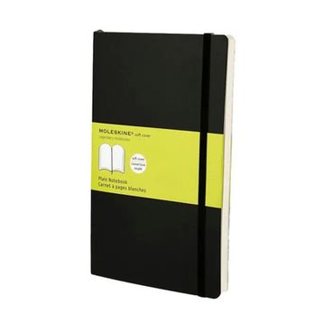 Moleskine Klasik Büyük Boy Yumuşak Kapak Düz Siyah Defter