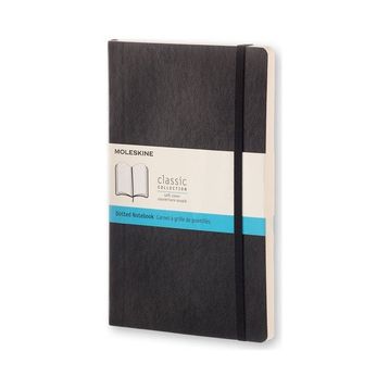 Moleskine Klasik Büyük Boy Yumuşak Kapak Noktalı Siyah Defter