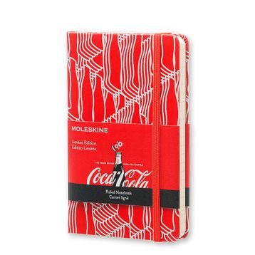 Moleskine LECOMM710F Kırmızı Limited Edition Coca Cola Çizgili Cep Defter