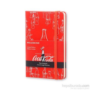 Moleskine LECOQP012F Kırmızı Limited Edition Coca Cola Düz Cep Defteri