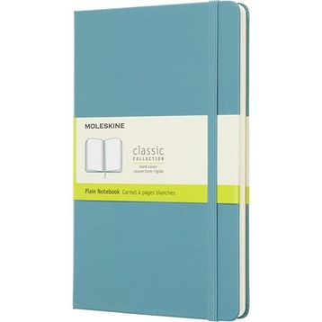 Moleskine Mavi L Boy Sert Kapak Mavi Çizgisiz Defter