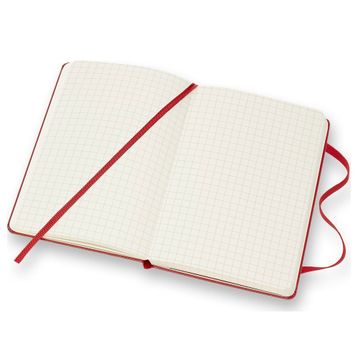 Moleskine MM712R Kırmızı Kareli Cep Boy Sert Kapaklı Defter