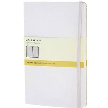 Moleskine MM712WH Beyaz Kareli Cep Boy Sert Kapaklı Defter