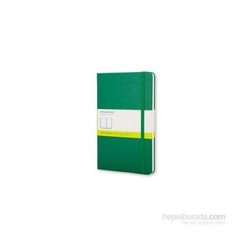 Moleskine QP012K1 Yeşil Düz Cep Boy Sert Kapaklı Defter