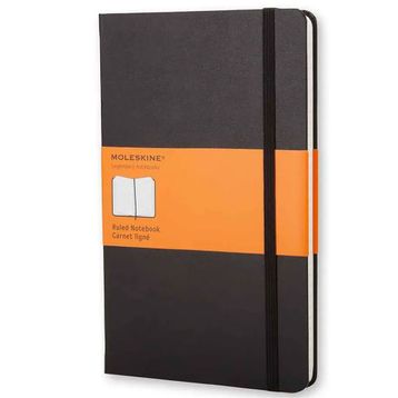 Moleskine QP060 Siyah Çizgili Sert Kapaklı Defter